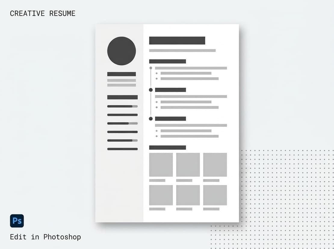 Creative Resume PSD
